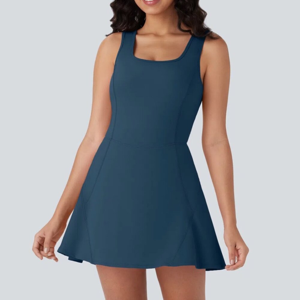 HALARA SoftlyZero™ Airy U Neck 2-in-1 Pocket Mini Cool Touch Dance Dress